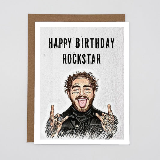 Happy Birthday Rockstar Card