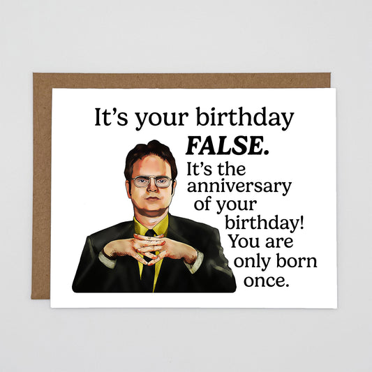 False Birthday Card