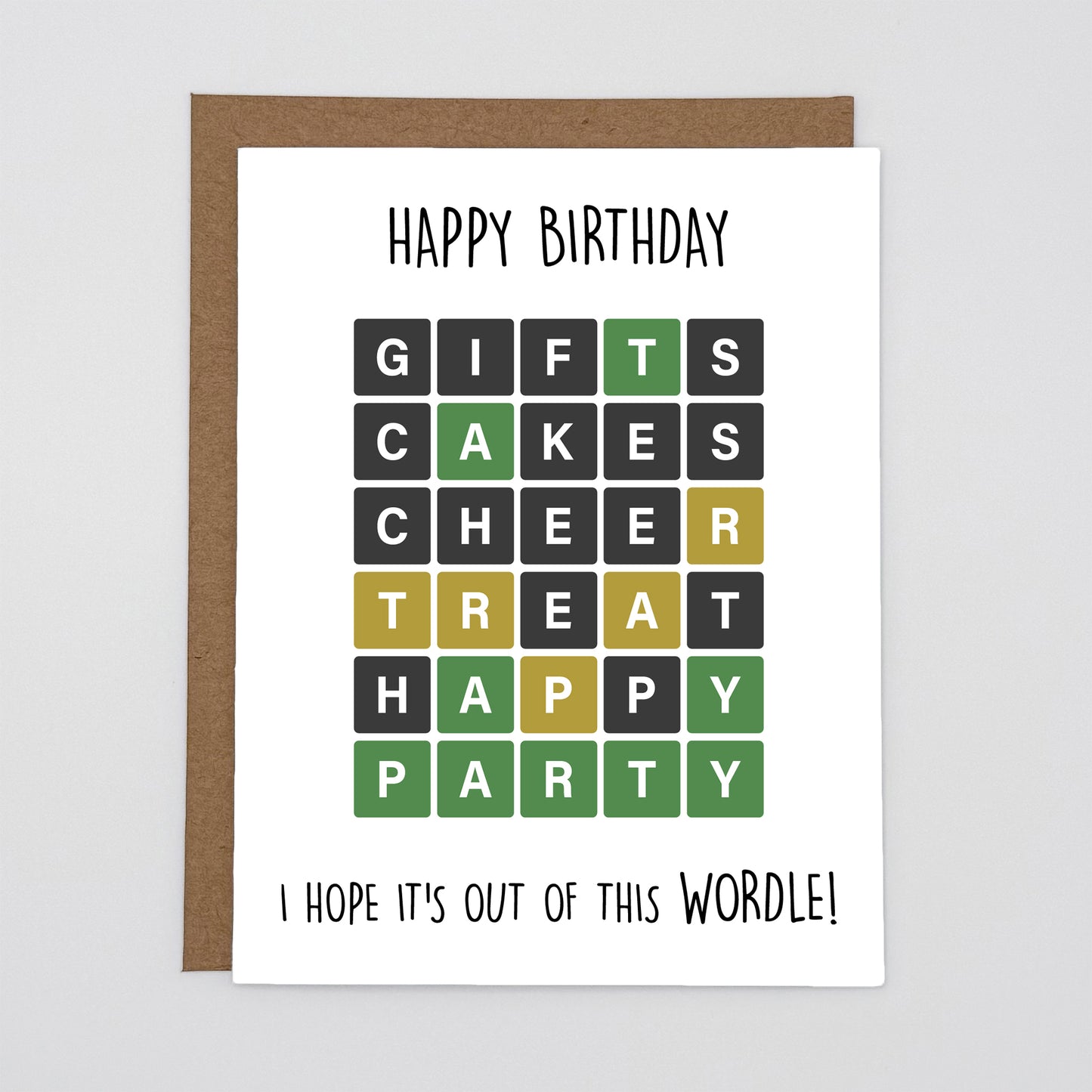 Wordle Birthday Card