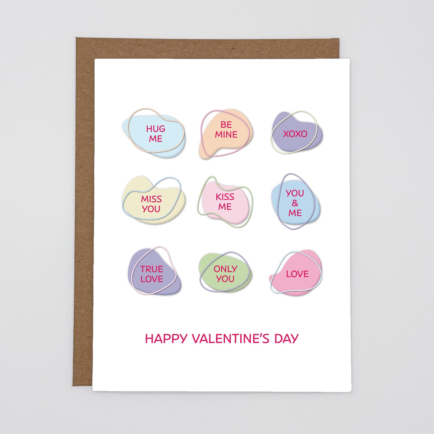 Candy Hearts Card