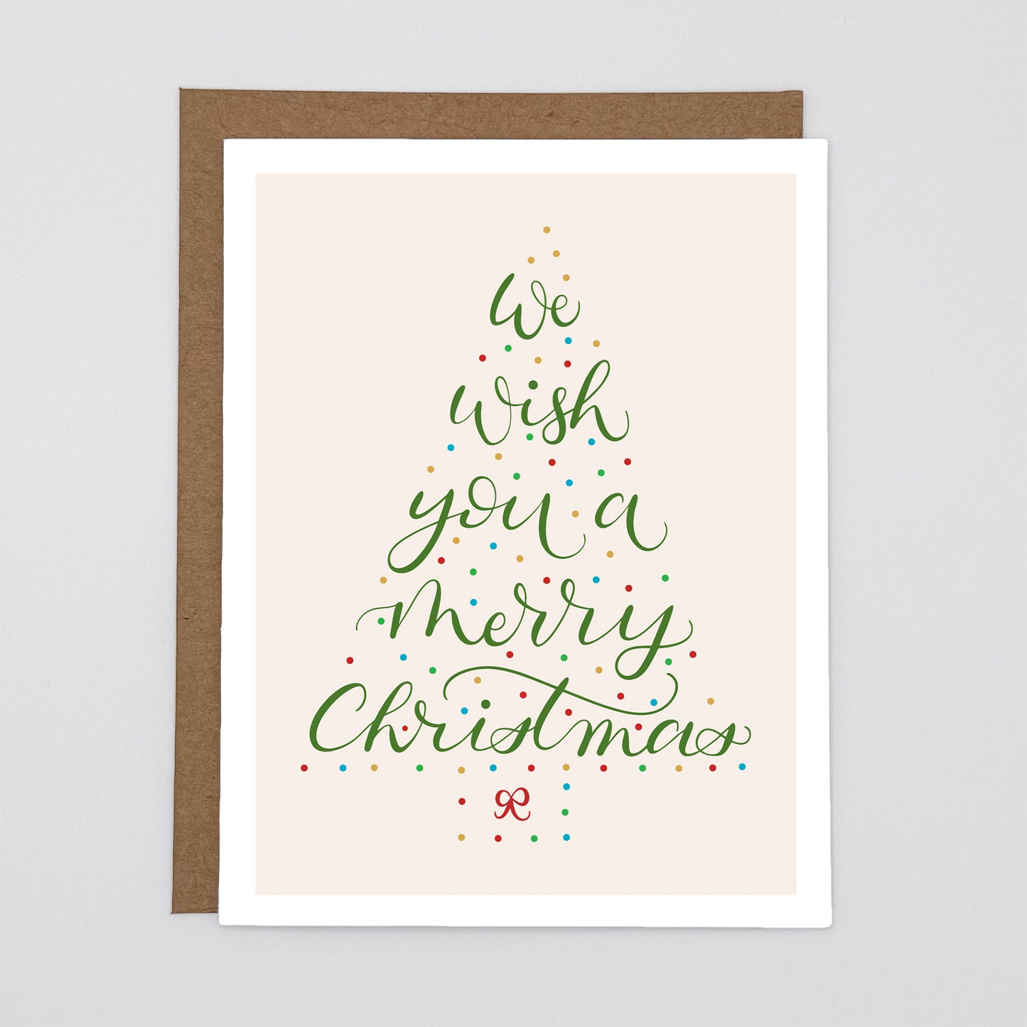 We Wish You a Merry Christmas Holiday Greeting Card