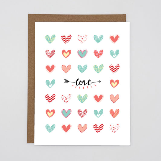 Love Hearts Cute Card