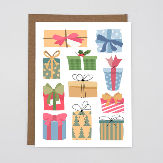 Cute Presents Christmas Holiday Card