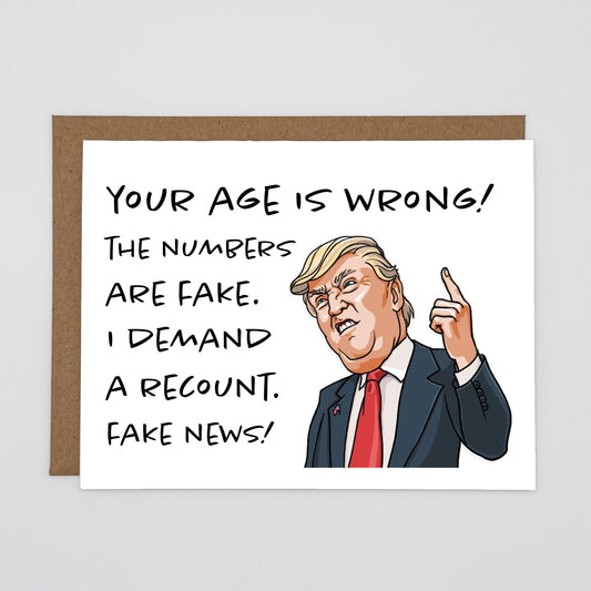 Fake News Birthday Card