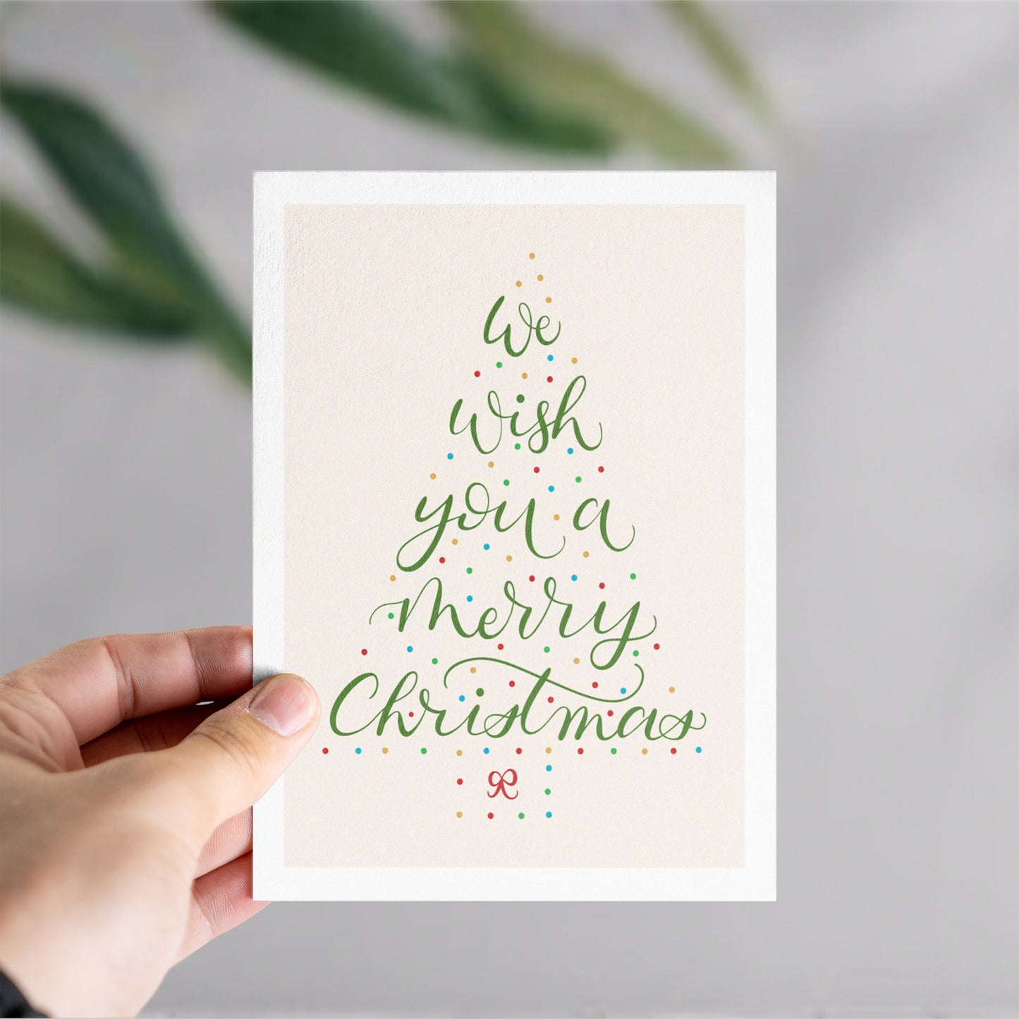 We Wish You a Merry Christmas Holiday Greeting Card