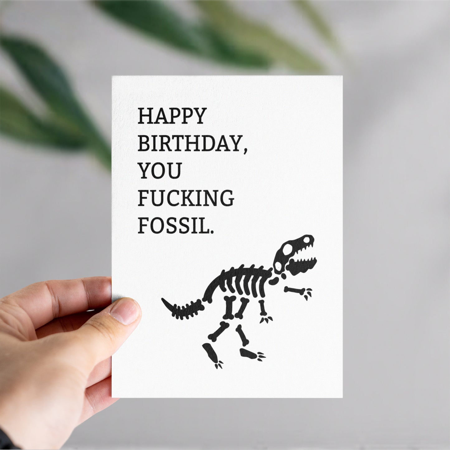 Fossil Birthday Card