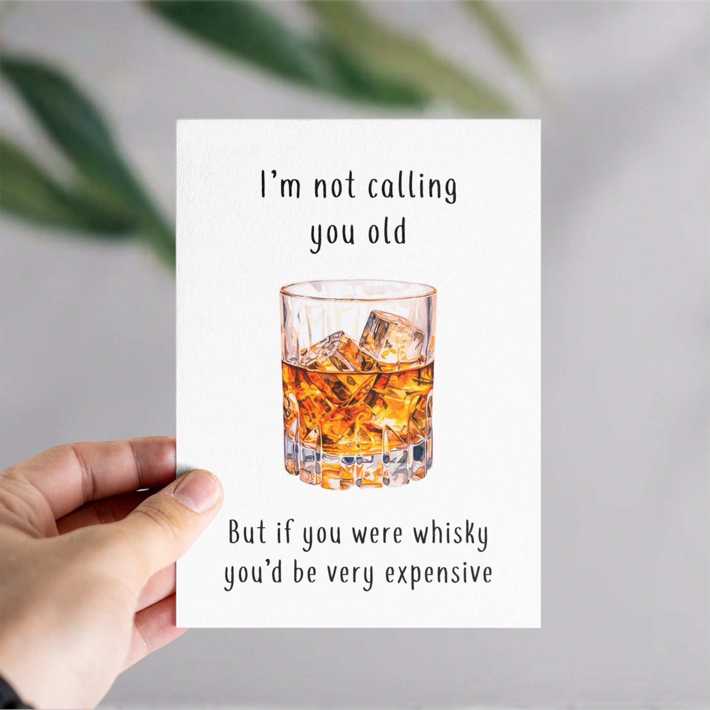 Whisky Birthday Card