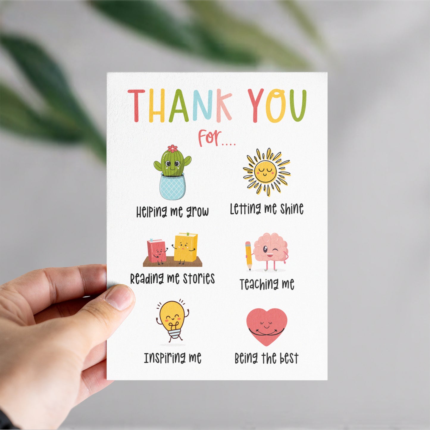 Teacher Thank You Card