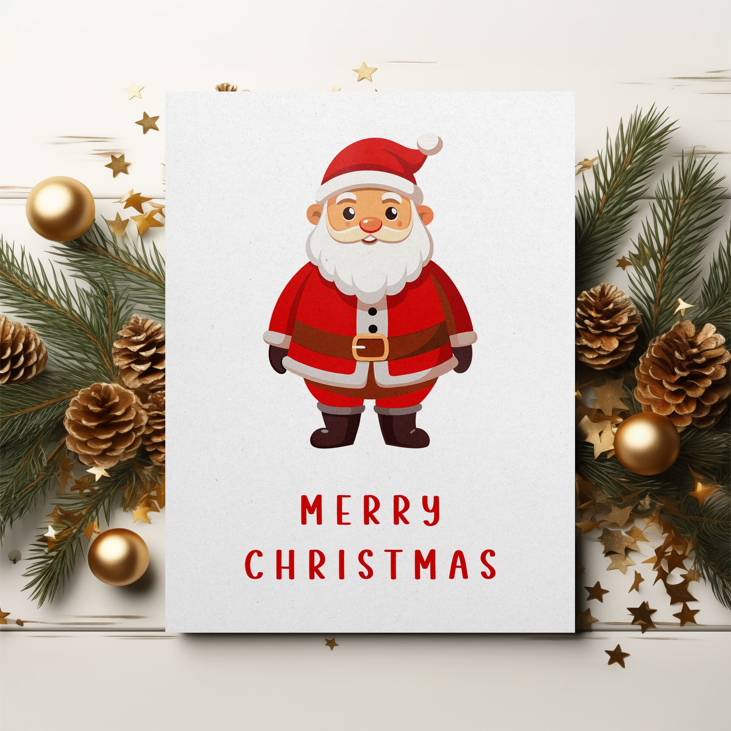 Santa Merry Christmas Card