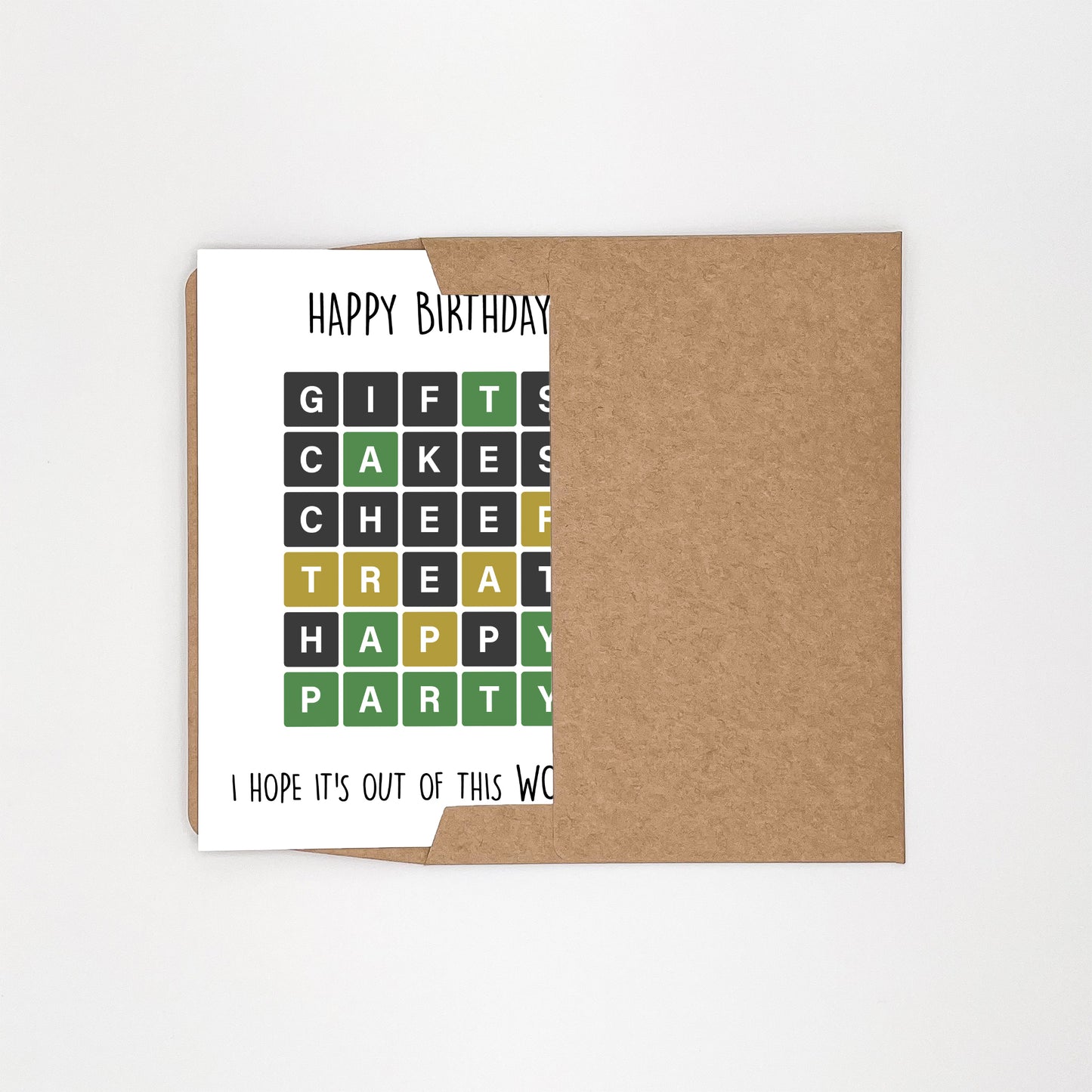 Wordle Birthday Card