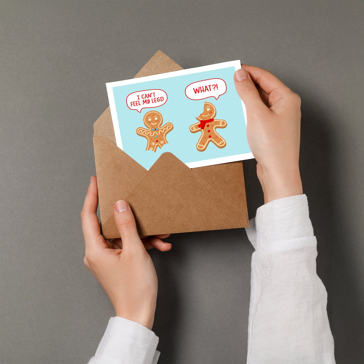 Gingerbread Man Christmas Card