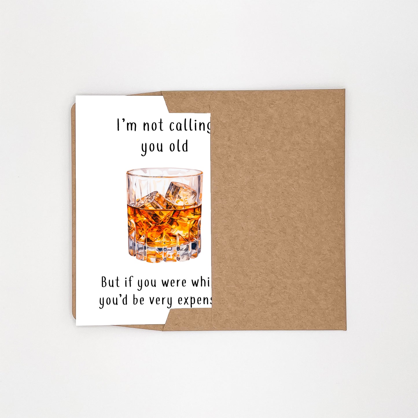 Whisky Birthday Card