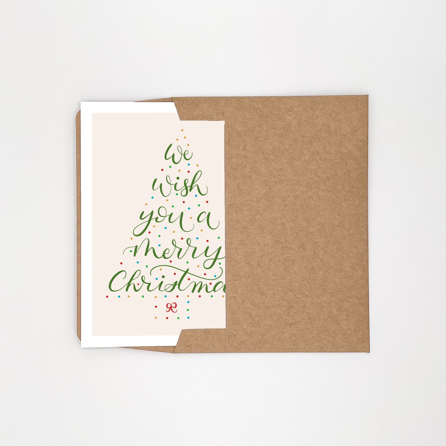 We Wish You a Merry Christmas Holiday Greeting Card