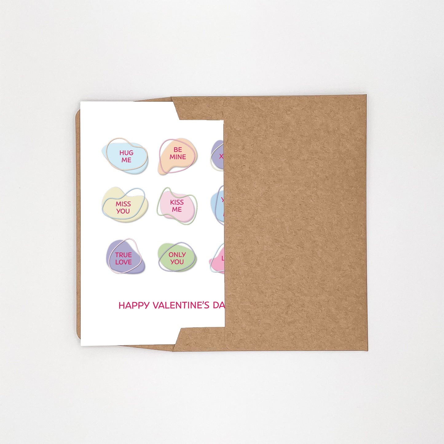 Candy Hearts Card