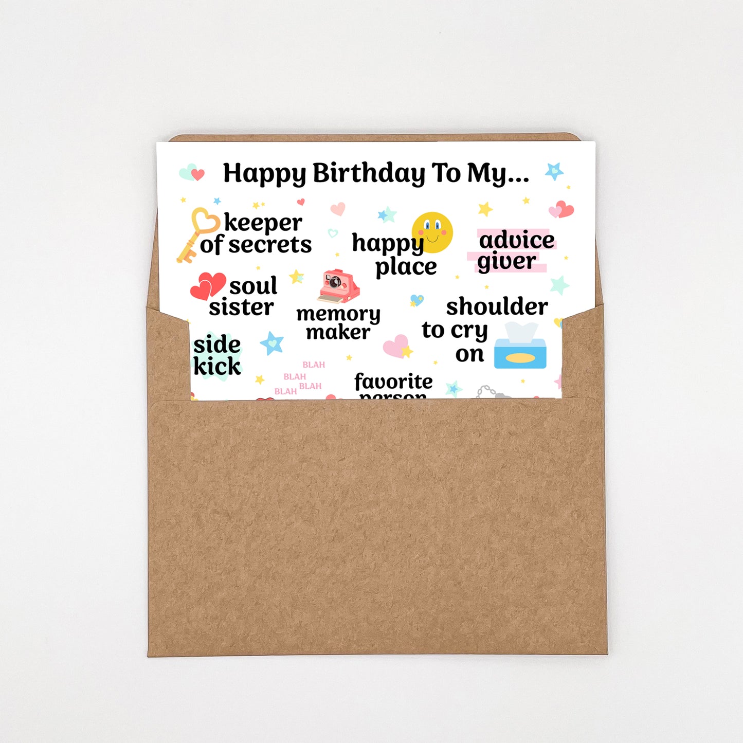 Bestie Birthday Card