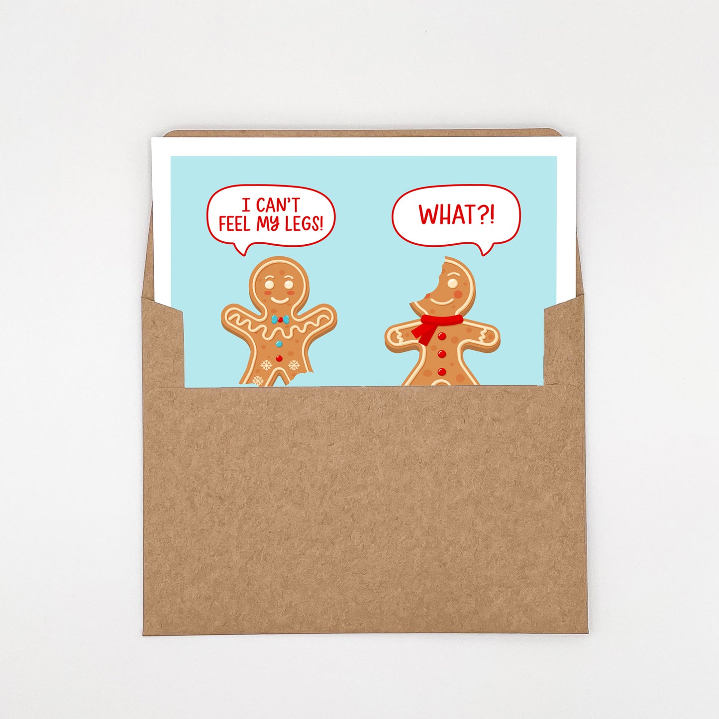 Gingerbread Man Christmas Card