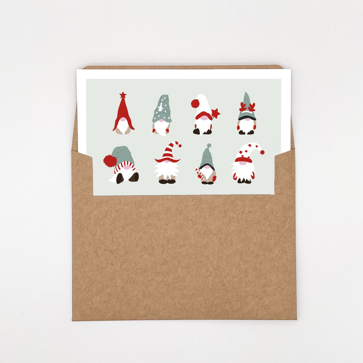 Gnomes Cute Christmas Card