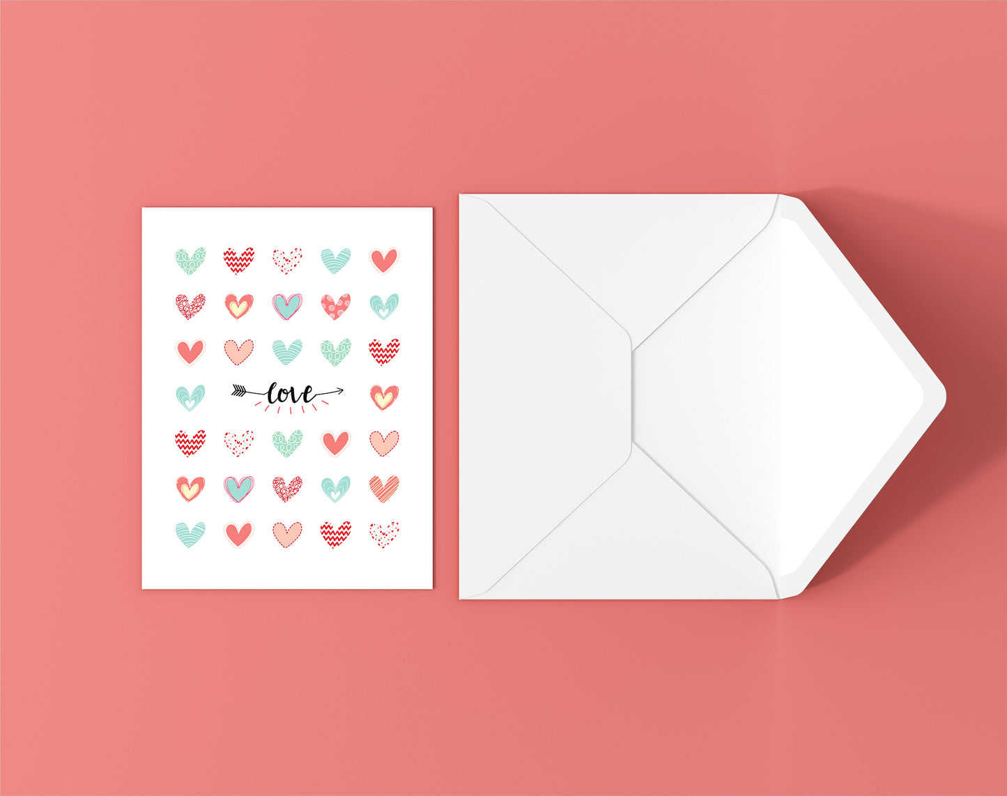 Love Hearts Cute Card