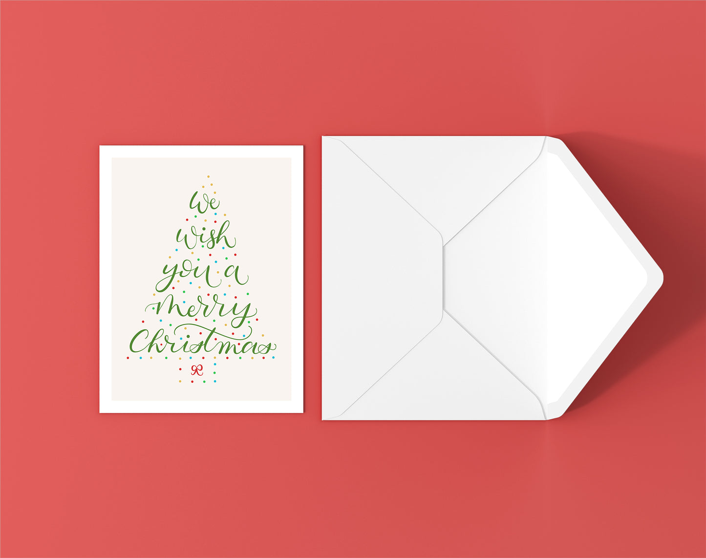 We Wish You a Merry Christmas Holiday Greeting Card