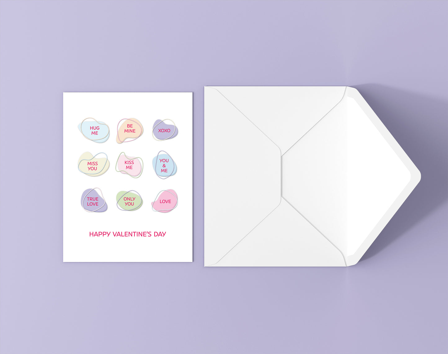 Candy Hearts Card