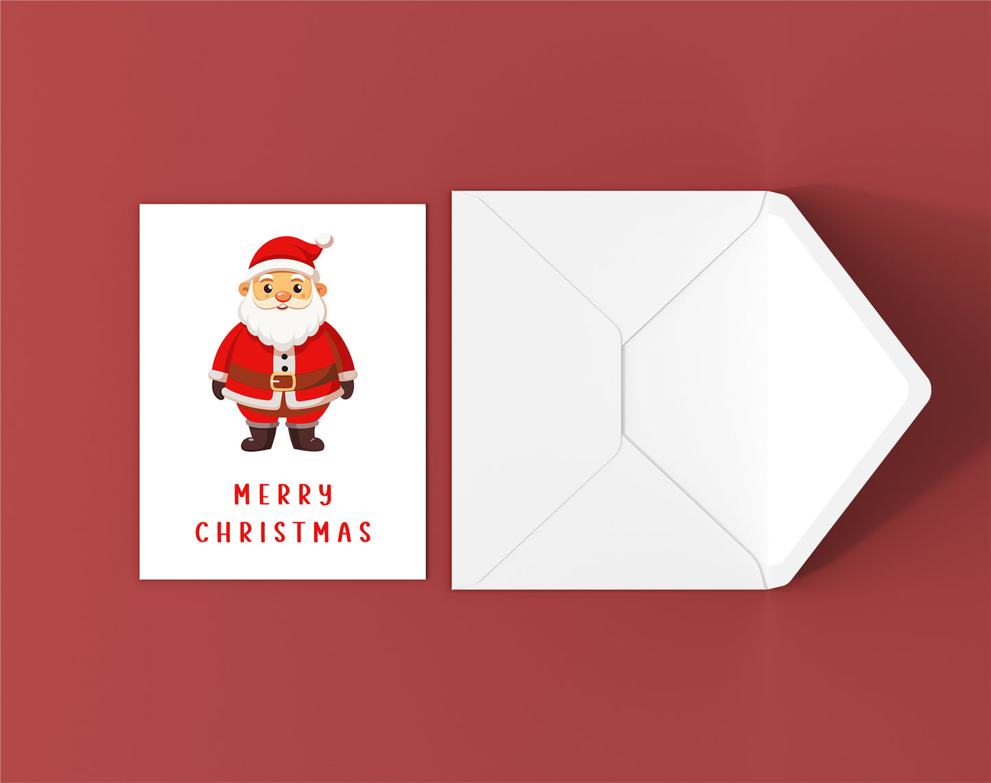 Santa Merry Christmas Card