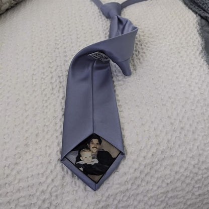 Peel and Stick Tie photo | 3 Sizes Included | Custom Photo Sticker for Ties | Father of the Bride | Dad Gift | Wedding Gift | Groom Gift